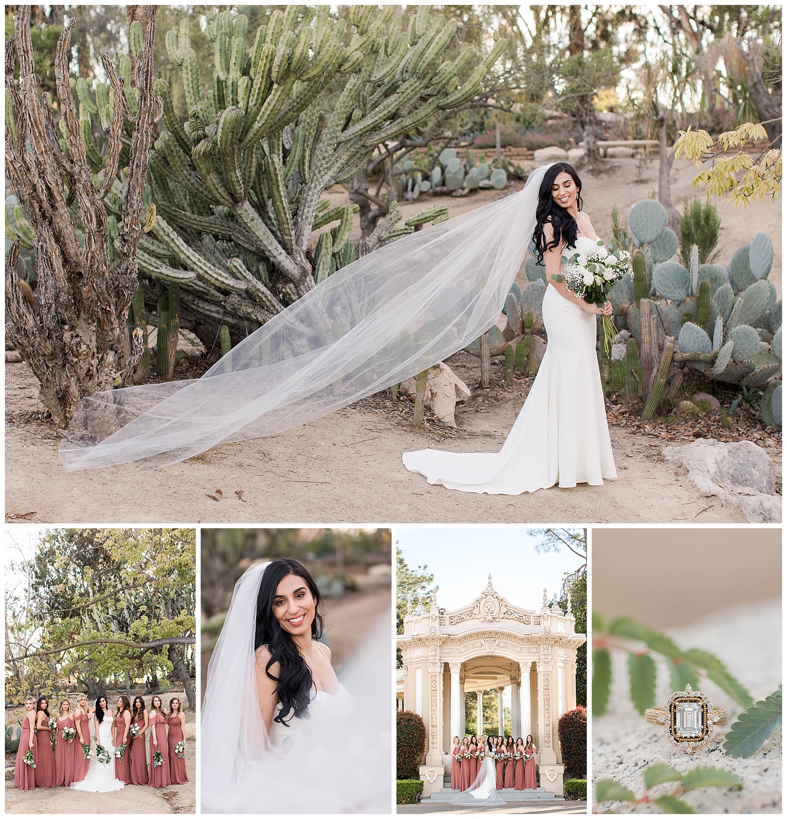Bride and Bridesmaids Balboa Park San Diego