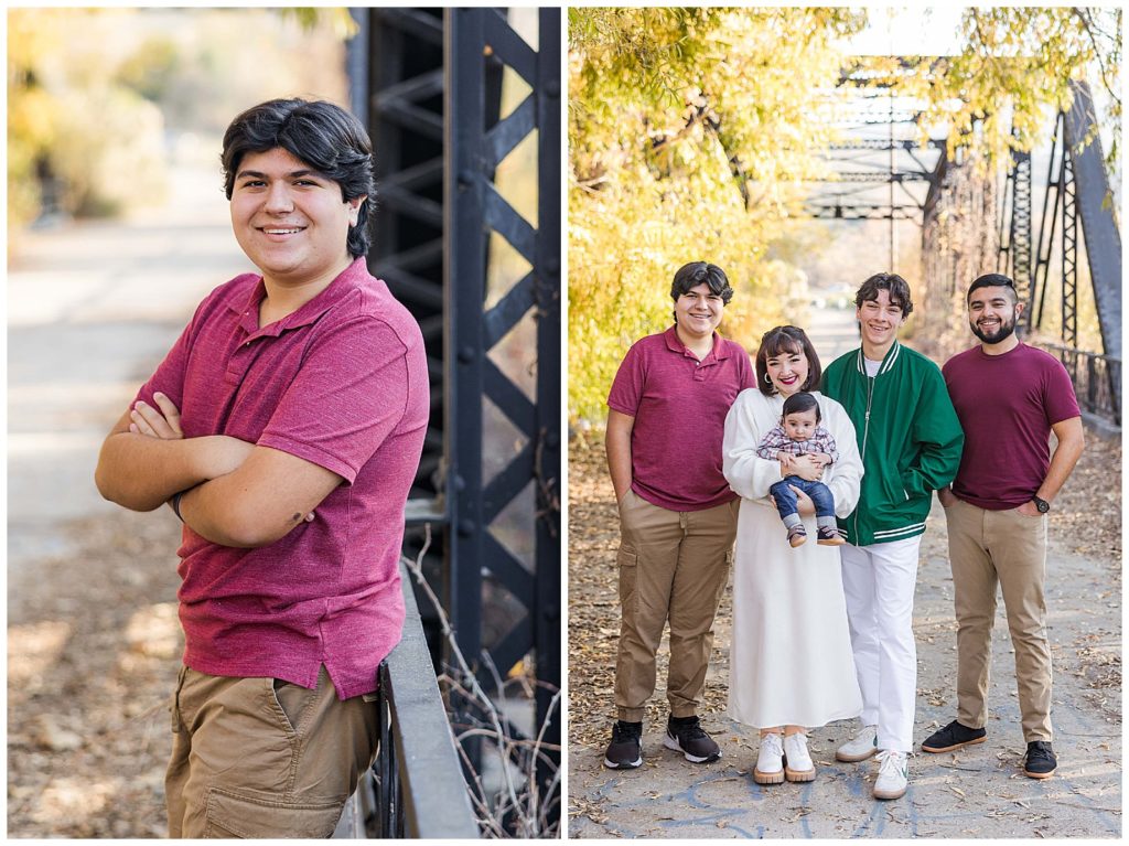 Sweetwater River Bridge Fall Family Photography