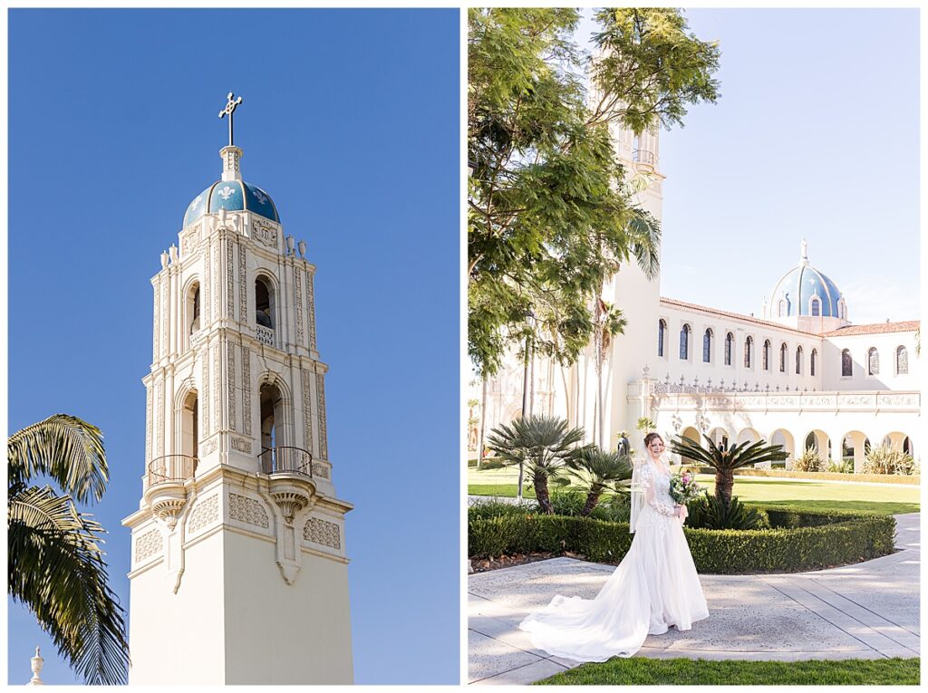 Bride at the Immaculata San Diego
