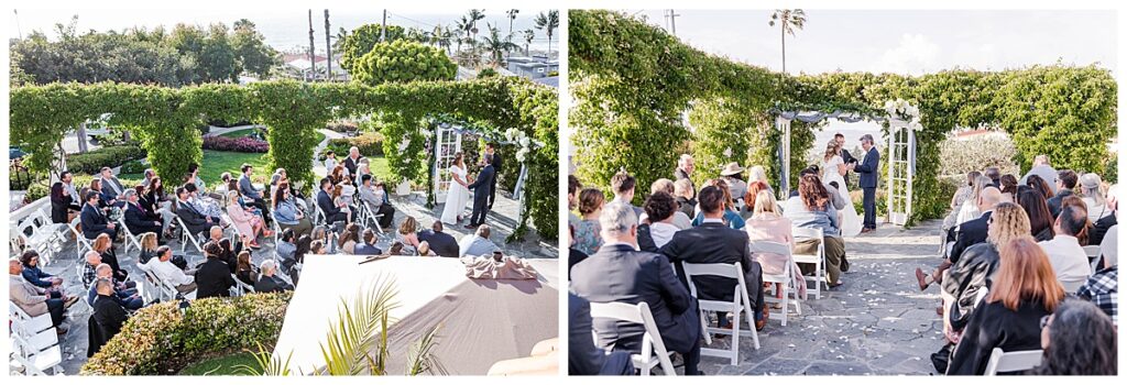 Ceremony site at the San Diego wedding venue the Thursday Club