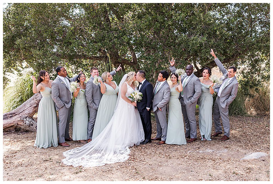 WestWynd Ranch Wedding bridal party celebrating