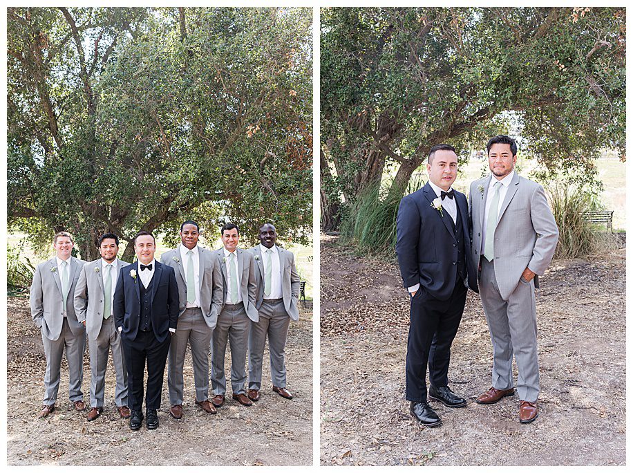 groom and groomsmen at a WestWynd Ranch Wedding