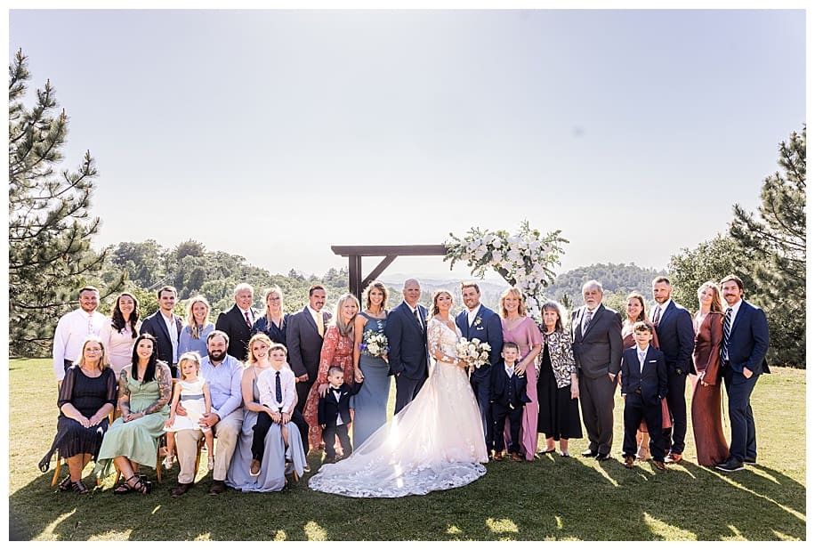 family portraits at a Sacred Mountain Wedding